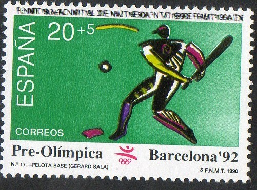 3078- Barcelona ' 92. V Serie Pre-olímpica. Pelota base.