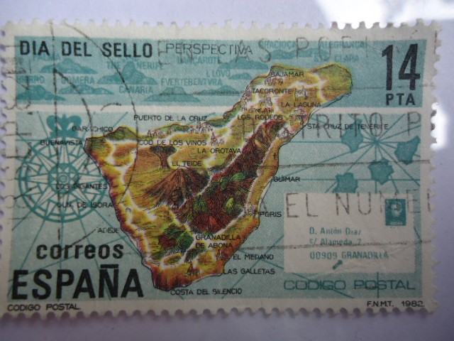 Día del Sello.-Codigo Postal.-Isla de Tenerife. Ed:2680