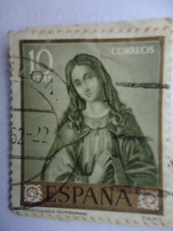 Día del Sello.- Inmaculada- Pintor:Francisco de Zurbrán. Ed:1427