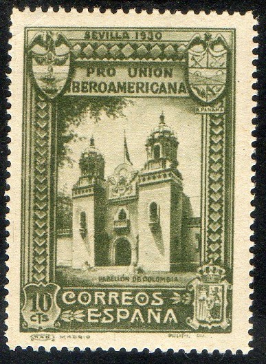 569- Pro Unión Iberoamericana.Pabellón de Colombia..