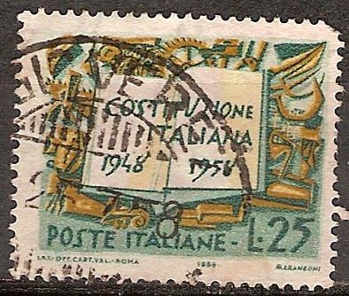 10a Aniv de la Constitución italiana.