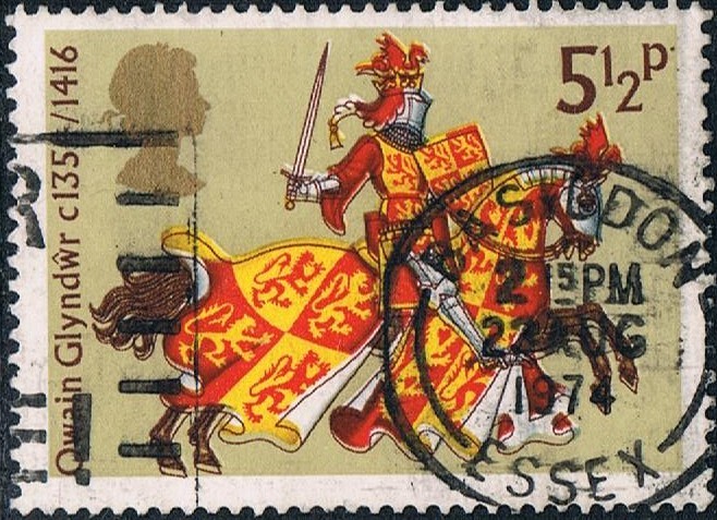 CABALLERÍA MEDIEVAL. OWAIN GLYNDWR, PRÍNCIPE DE GALES. Y&T Nº 730