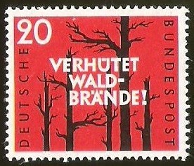 VERHUTET WALD- BRANDE - DEUTSCHE BUNDESPOST