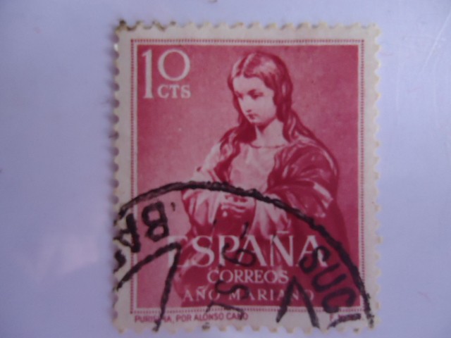 Año Mariano.- Nuestra Señora  Purisima.-Granada. (Pintor:Alfonso Cano). Ed: 1132