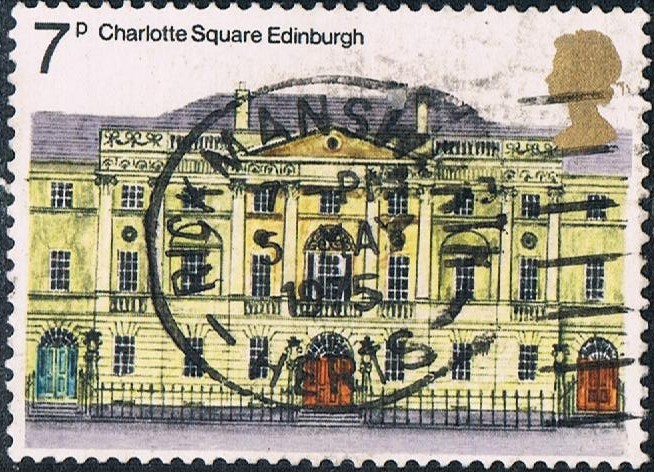 AÑO EUROPEO DE LA ARQUITECTURA. PLAZA CHARLOTTE, DE EDIMBURGO. Y&T Nº 751