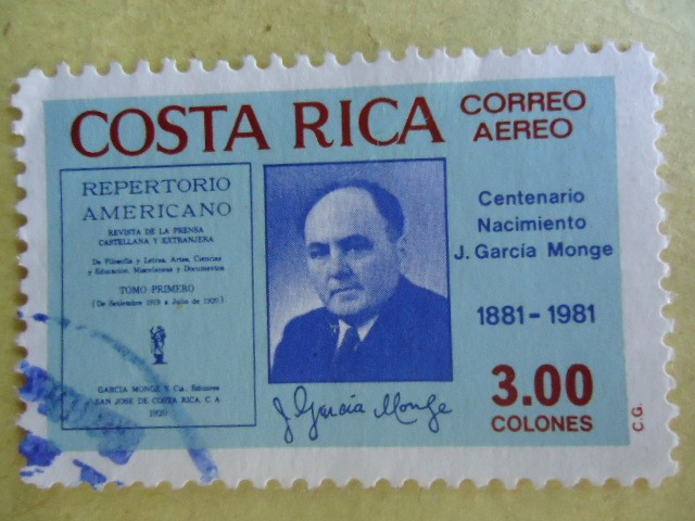 Centenario  Nacimieno J. Garcia Monje.(1881-1981