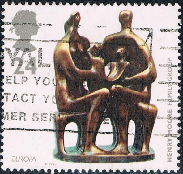 EUROPA 1993. ARTE CONTEMPORÁNEO. GRUPO FAMILIAR, POR HENRY MOORE. M 1451