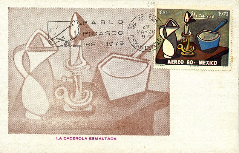 Tarjeta Máxima de México-primer día.-Pablo picasso 1881-1973