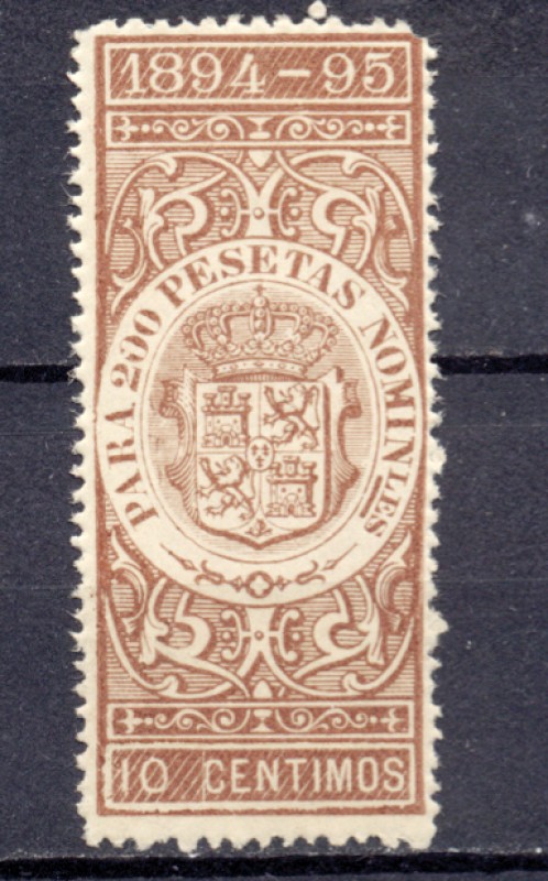 Fiscales impuestos 10c 1894-95