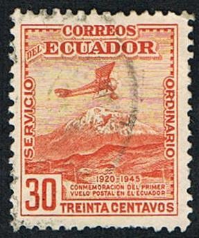 PRIMER VUELO POSTAL 1920-1945 EN ECUADOR