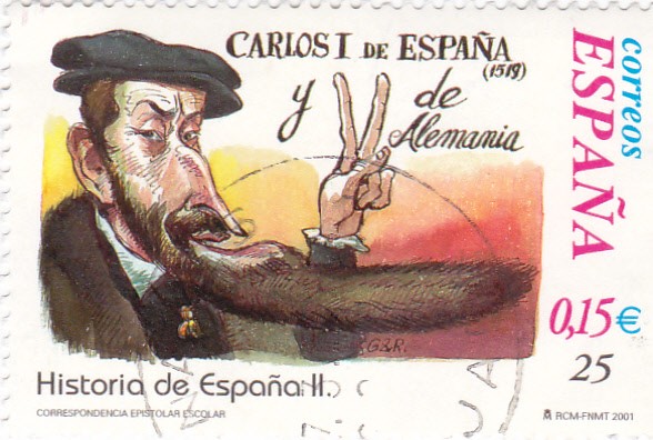Historia de España  -CARLOS I de ESPAÑA y V de ALEMANIA( 1518)    (J)