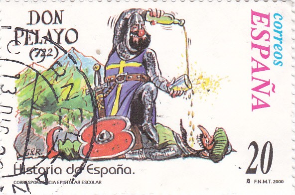 Historia de España  -DON PELAYO (722)       (J)