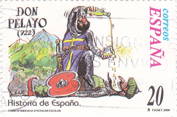 Historia de España  -DON PELAYO (722)       (J)