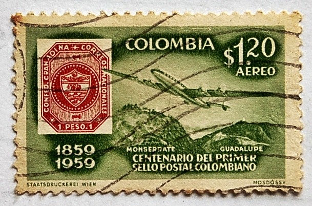 Centenario del Primer sello postal Colombiano