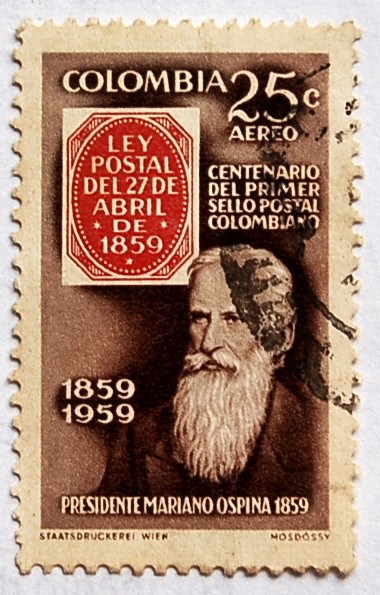 Centenario del Primer sello postal Colombiano