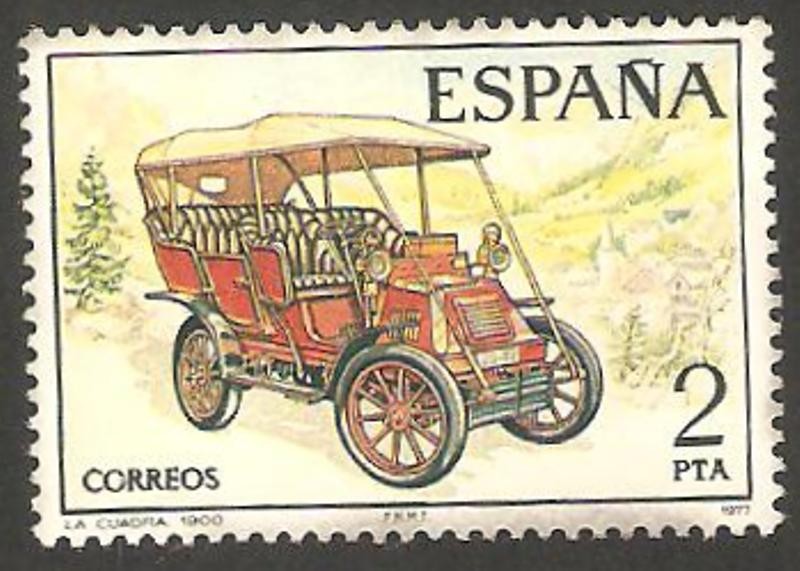 2409 - Automóvil antiguo español, La Cuadra de 1900