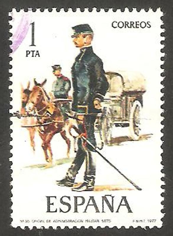 2423 - Uniforme de Oficial de Administración, Militar de 1875