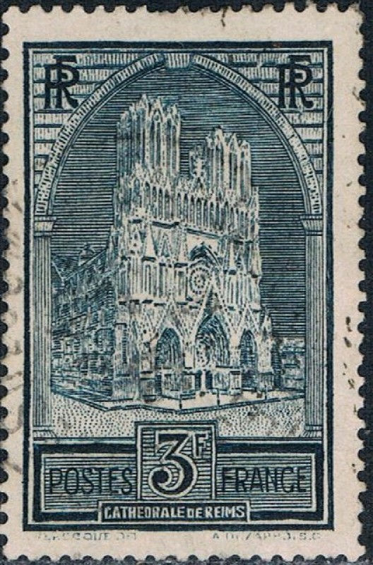 MONUMENTOS. CATEDRAL DE REIMS. Y&T Nº 259