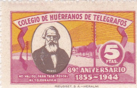 Colegio de Huerfanos de Telégrafos, 89 Aniversario de la Fundación del cuerpo-NO VALIDO PARA TASA PO