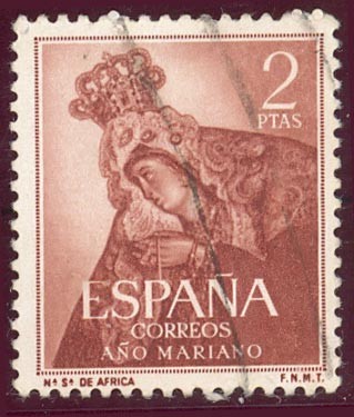 1954 Año Mariano. Ntra. Sra. de Africa. Ceuta - Edifil:1140
