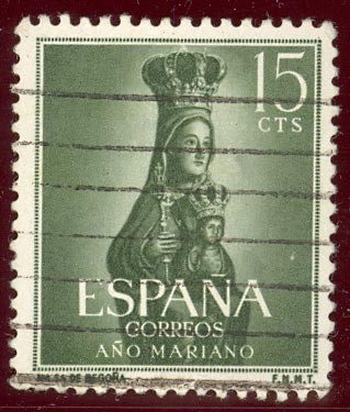 1954 Año Mariano. Ntra. Sra. de Begoña. Bilbao - Edifil:1133
