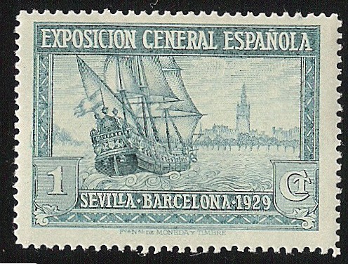 Santa María y vista de Sevilla