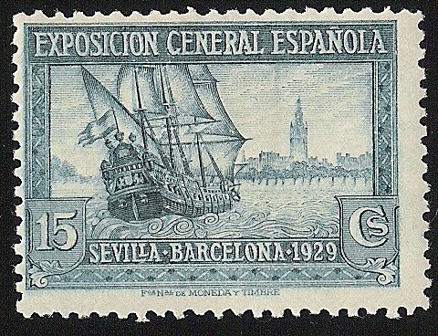 Santa María y vista de Sevilla