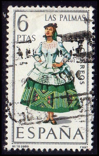 1968 Trajes Típicos.Las Palmas - Edifil:1845