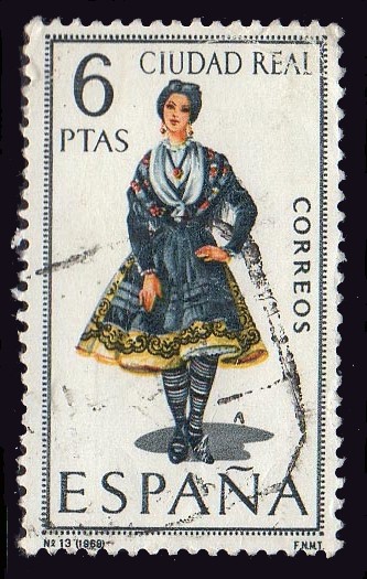 1968 Trajes Típicos. Ciudad Real - Edifil:1839