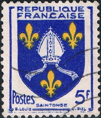 ESCUDOS DE PROVINCIAS 1954. SAINTONGE. Y&T Nº 1005