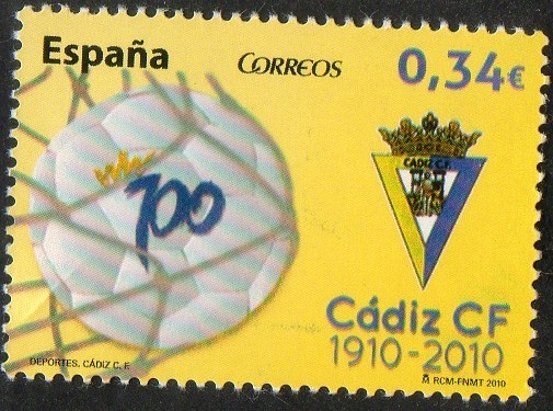 4588- Centenario del Cádiz. Escudo del club.