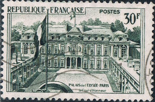 TURISMO 1959. PALACIO DEL ELISEO EN PARIS. Y&T Nº 1192
