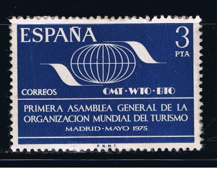 Edifil  2262  Primera Asamblea general de la Organización mundial del Turismo.  