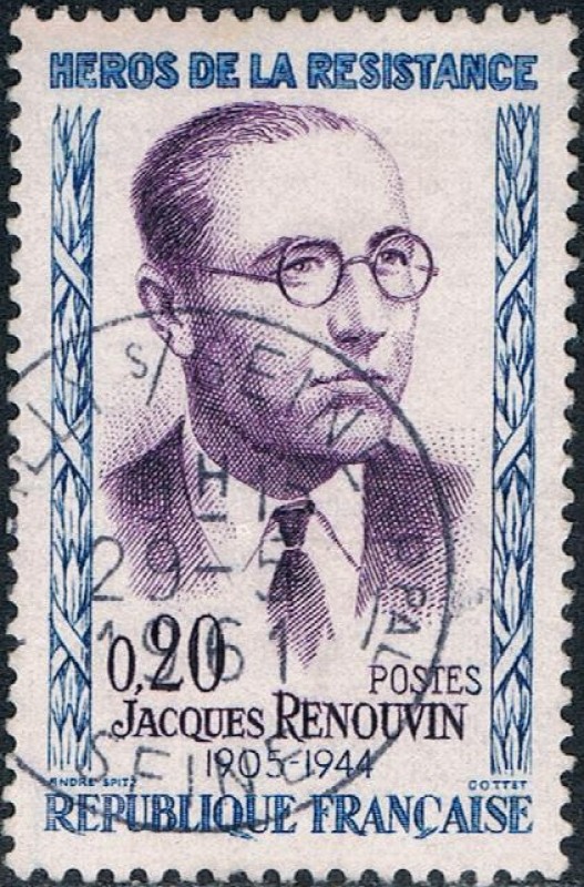 HÉROES DE LA RESISTENCIA. JACQUES RENOUVIN. Y&T Nº 1288