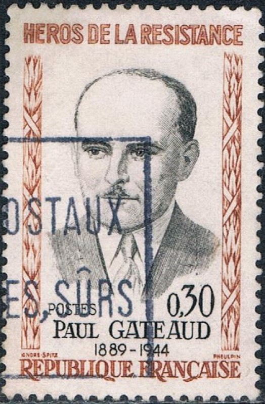 HÉROES DE LA RESISTENCIA. PAUL GATEAUD. Y&T Nº 1290