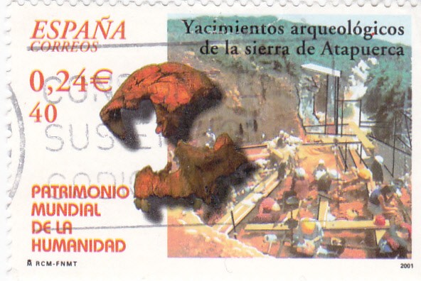Patrimonio de la Humanidad- YACIMIENTOS  ARQUEOLÓGICOS DE ATAPUERCAS      (M)