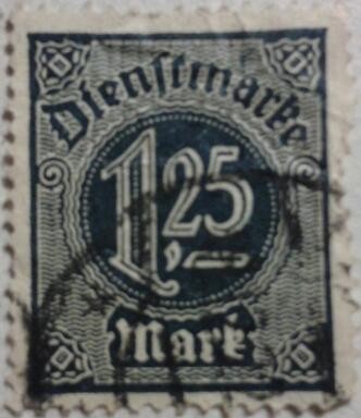 dientfmarke 1920