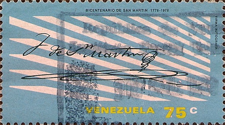 Bicentenario de San Martín. Firma Autógrafa.