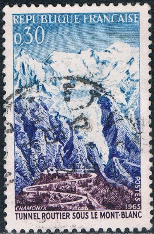 INAUGURACIÓN DEL TÚNEL BAJO EL MONT BLANC. Y&T Nº 1454