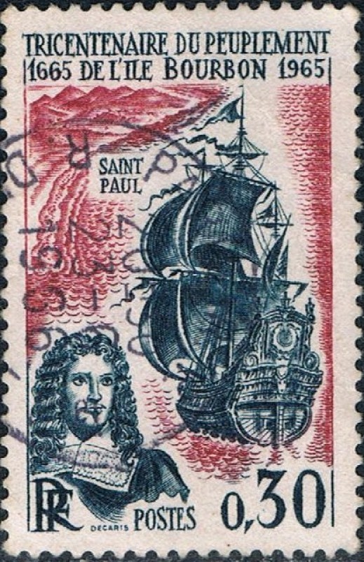 3ER CENT. DEL POBLAMIENTO EN LA ISLA BOURBÓN (LA REUNIÓN). Y&T Nº 1461