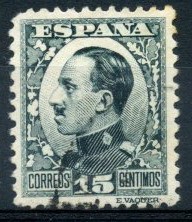 ESPAÑA 1930_493 Alfonso XIII. Tipo Vaquer, de perfil