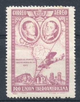 ESPAÑA 1930_590 PRO UNIÓN IBEROAMERICANA AEREO