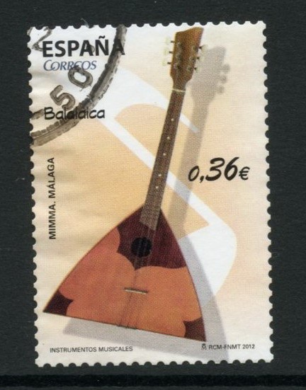 ESPAÑA 2012 4711.02 INSTRUMENTOS MUSICALES. BALALAICA.02 0,83 US$