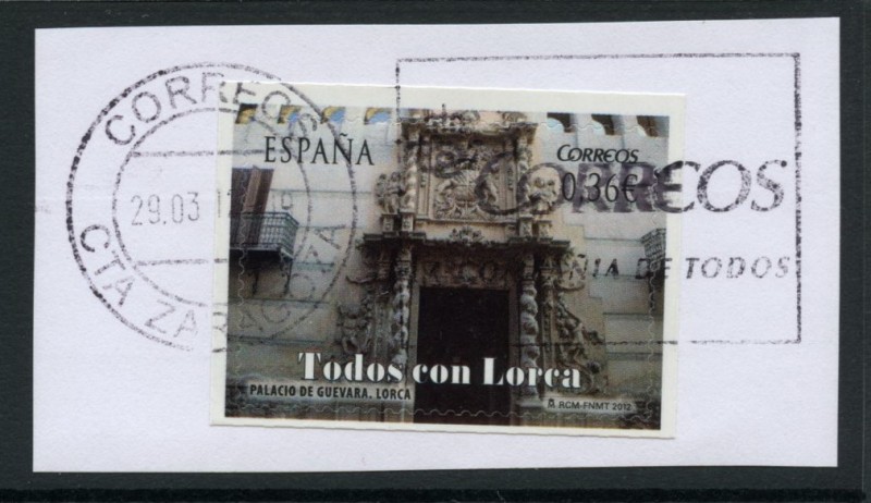  ESPAÑA 2012 4694.02 TODOS CON LORCA. PALACIO DE GUEVARA.02