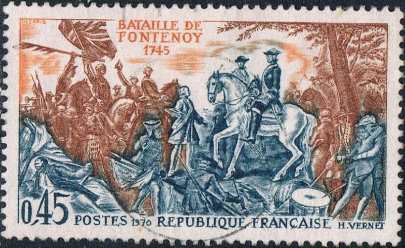 HISTORIA DE FRANCIA. BATALLA DE FONTENOY. Y&T Nº 1657