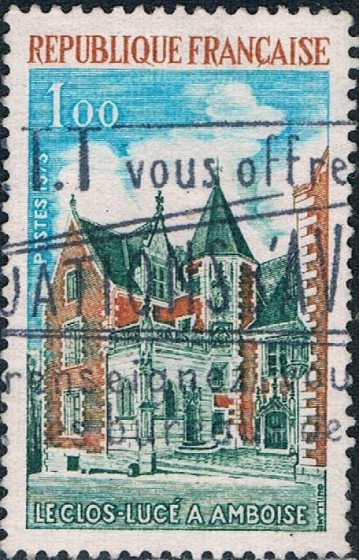 TURISMO 1973. LE CLOS-LUCÉ, EN AMBOISE. Y&T Nº 1759