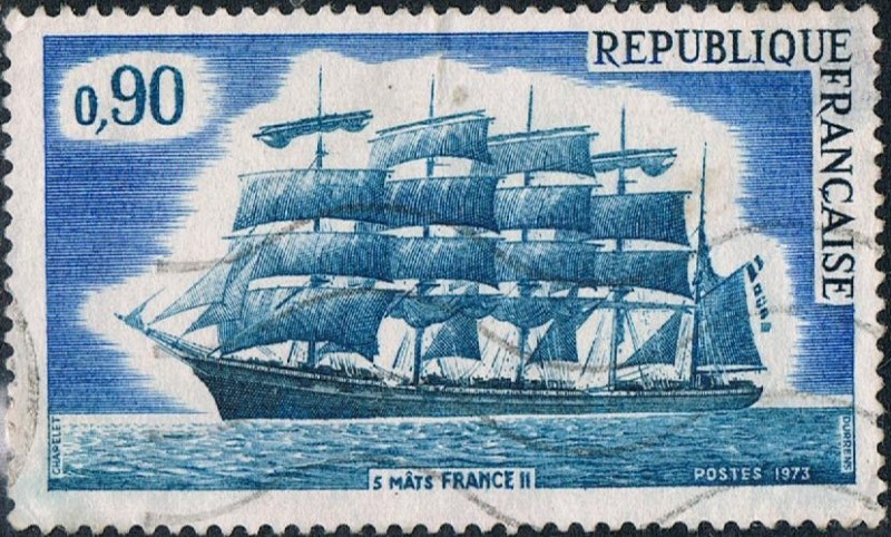 CINCO MÁSTILES FRANCE II. Y&T Nº 1762