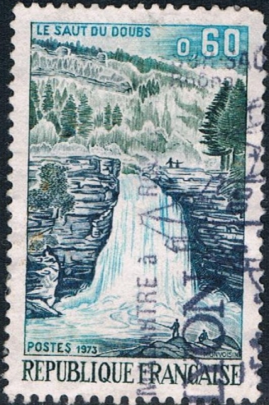 TURISMO 1973. EL SALTO DE DOUBS. Y&T Nº 1764