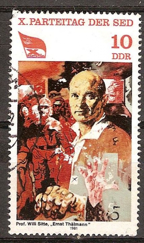 10a Alemania del Este Congreso del Partido Socialista (DDR).