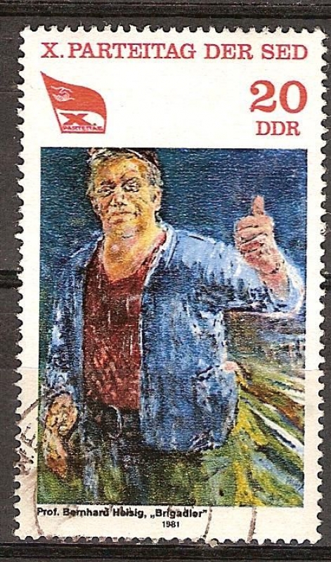 10a Alemania del Este Congreso del Partido Socialista (DDR).